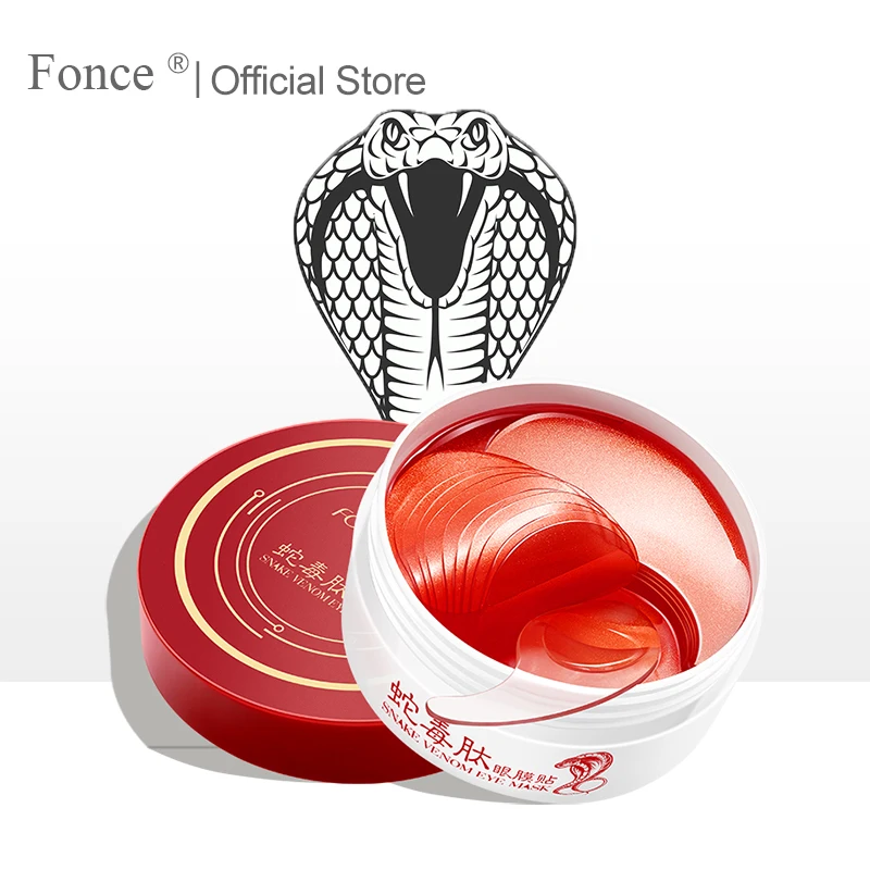 

Fonce Snake Venom Eye Mask 60 Pieces For Faded Dark Circles Eye Bags Firming Wrinkles Natural organic Eye Patches