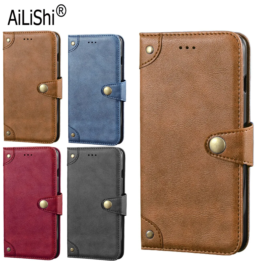 

AiLiShi-Genuine Leather Case for Doogee Y6 MAX X60L Y8 Y7 X80 X55 X30 X10, Flip Cover, Phone Bag, Wallet Holder, Business, New