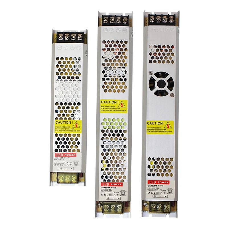175-264Vac вход переменного тока, 24VDC выход, 2.5A 4.2A 6.2A 8.3A 12.5A 16A тонкий 24V Светодиодные полосы драйвер, 22 мм толщиной трансформатор лайтбокс блок питания
