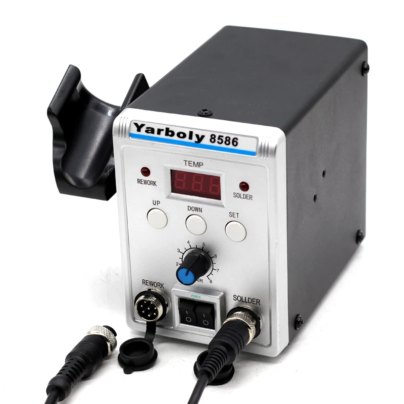 Паяльная станция Yarboly SMD 2 в 1 8586 Вт тепловая пушка и паяльник для