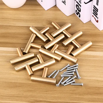 

12pcs Alloy Pull Handle Cupboard Cabinet Wardrobe Door Knobs Drawer Pull Handle for Home Bedroom Golden