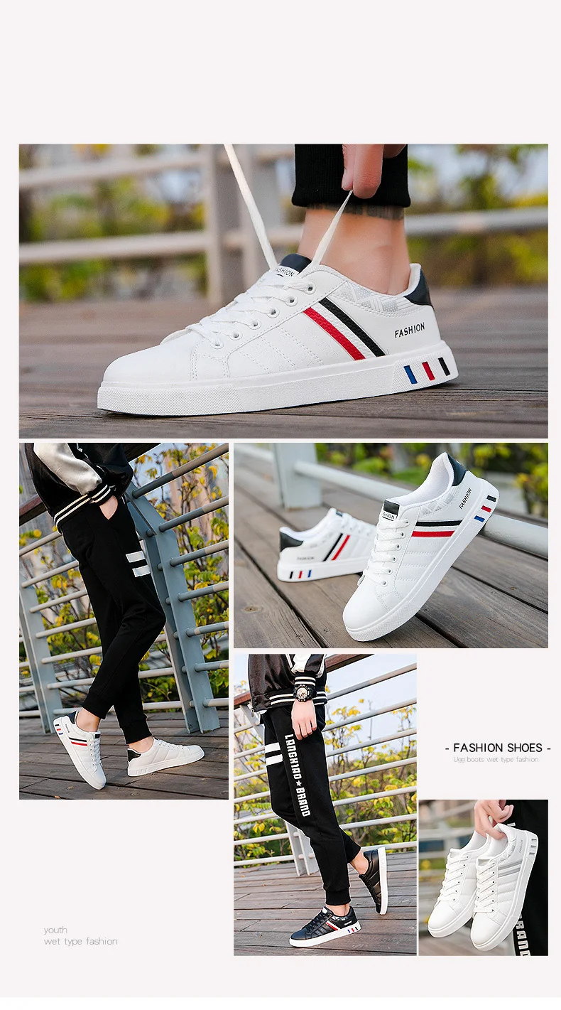 Fashion White Sneakers Men Shoes Comfort Men's Trainers