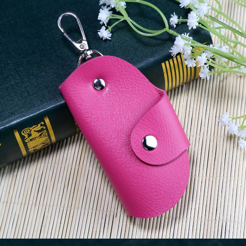 Car Key Case Holder Keys Chain Wallet Key Organizer Bag For Housekeeper Women Men Portable Ring Bag Pouch
