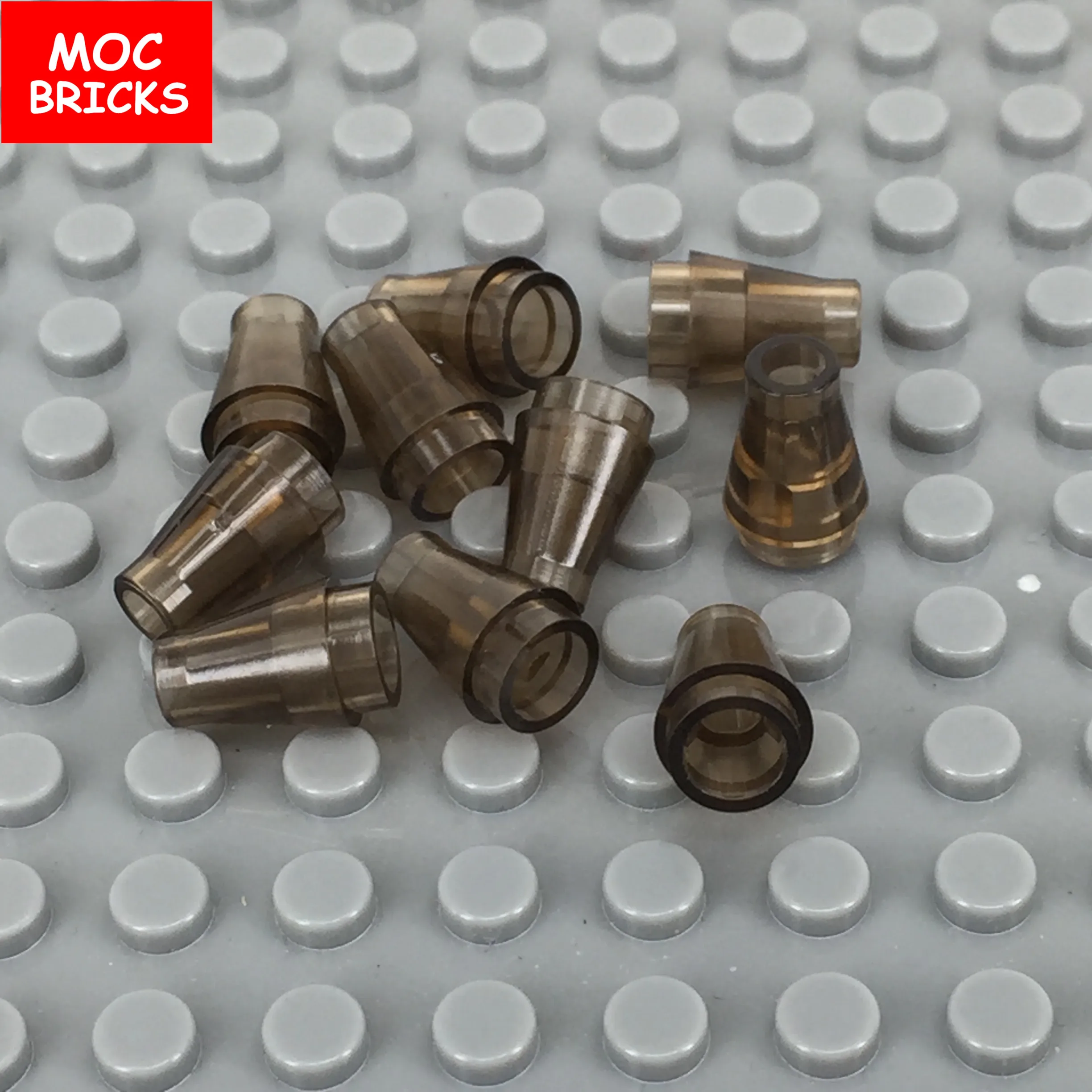 20 шт./партия кубики MOC красочный конус 1x1 без топа паз подходит для 4589 развивающие