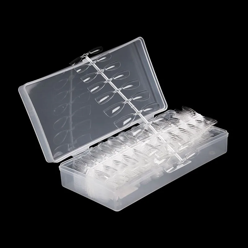 

504pcs/box Clear Nail Tips Stiletto Nails Fake Full Cover Flase Nails Artificial Press on Nails DIY Decals