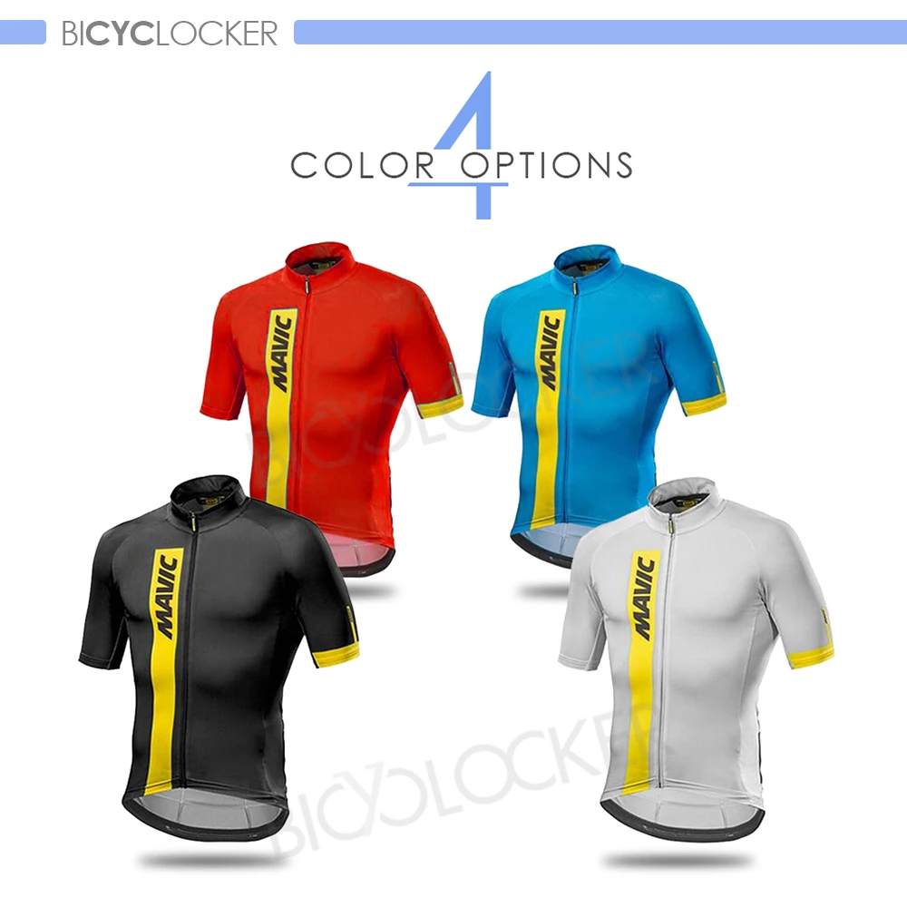 

Men Short Sleeve Cycling Jerseys MAVICING Pro Team Riding Tops Fit Comfortable Sun-protective Road Bike MTB Shirt Summer Jerseys