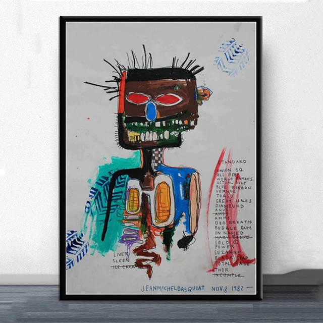 Abstract Paintings by Jean-Michel Basquiat Printed on Canvas 2