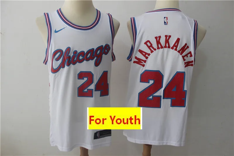As photo Все сшитые, быстро, молодежные, для детей, Wendell Carter Jr. Zach LaVine Lauri Markkanen, Джерси, Скотти, Пиппен, Деннис Родман - Цвет: As photo