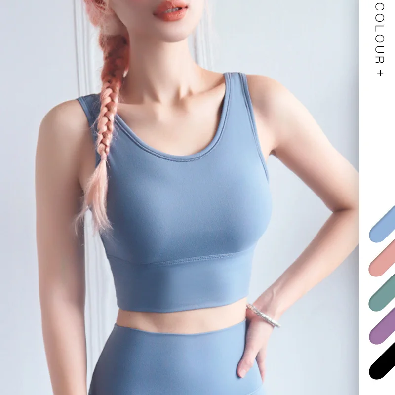 FlowerDance Professional Sports Bra Athletic Sport Top Fitness Women Padded Vest Tanks High Impact Sports Bra