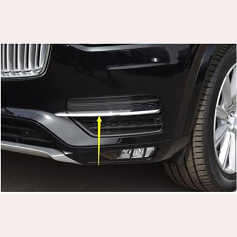 Для Volvo XC90 Автомобильная Передняя и задняя противотуманная фара, противотуманный светильник, накладка, наклейка, авто аксессуары, АБС ХРОМ