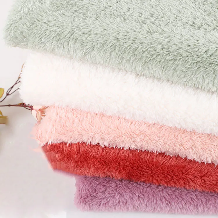 New style double-sided polyester Arctic velvet fabric warm pajamas home textiles clothing toys knitted fabrics | Дом и сад