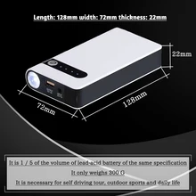 

Power Bank 98000MAH 12V Portable Car Jump Starter Emergency Battery Booster Power Bank Multifunctional Vehicle-Mounted