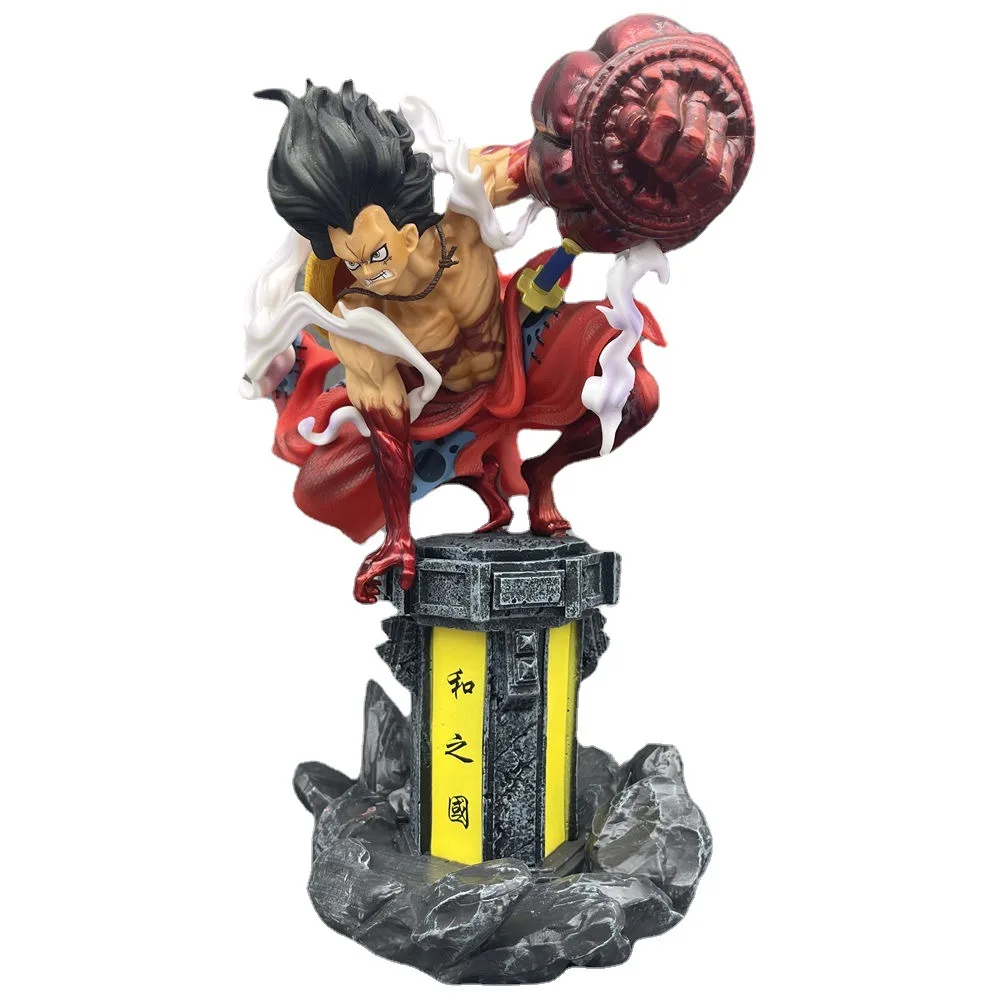 One Piece GK Anime Action Figure Wano Gear 4 Monkey D Luffy Figma Figurine  26cm PVC Model Snake Man Desktop StatueToys Kid