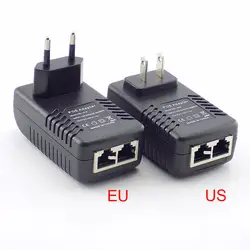 12 В 1A POE инжектор настенный штекер POE переключатель питания адаптер беспроводной адаптер Ethernet для ip-камеры CCTV США/ЕС разъем C12