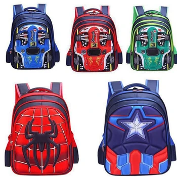 

Boy Schoolbag Super Batman Spider Captain America Children Kindergarten School bag Teenager Kids Student Backpack 2020 New