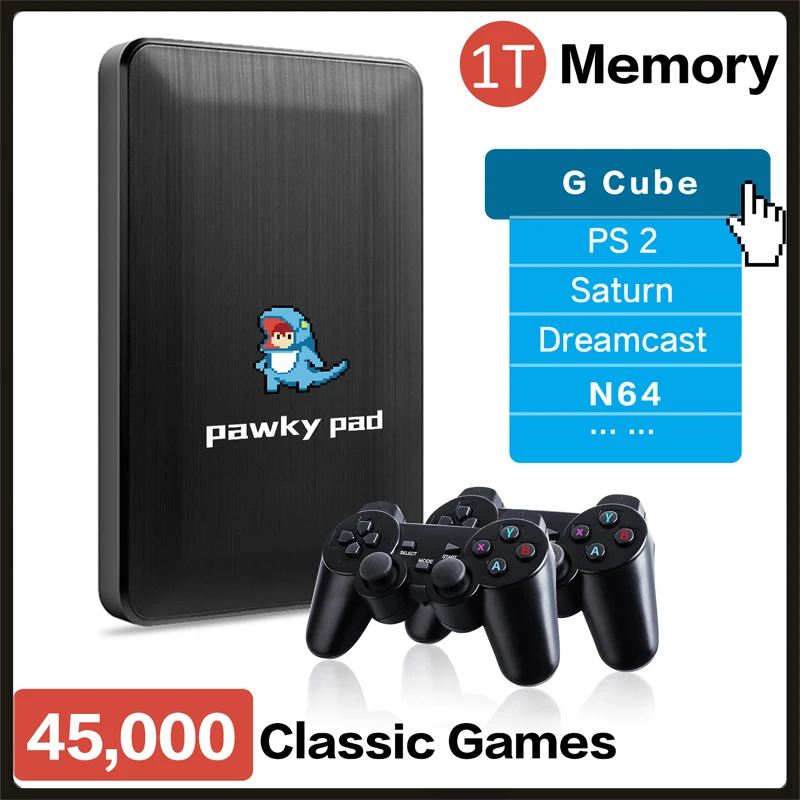 Pawky Pad 45000 + игровая Ретро видеоигра 4K 3D консоль для G Cube/Saturn/PS2/N64 Windows/MacOS 107