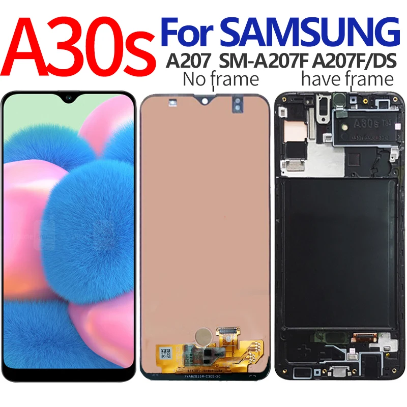 Для Samsung galaxy A30s LCD A307FN A307G SM A307F ЖК дисплей сенсорный экран дигитайзер сборка для A30S