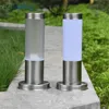Outdoor White PC Frosted Acrylic Shade Pillar Lamp Landscape Corridor Porch Path Post Light Lamp Pillar Bollard Light for Home 1