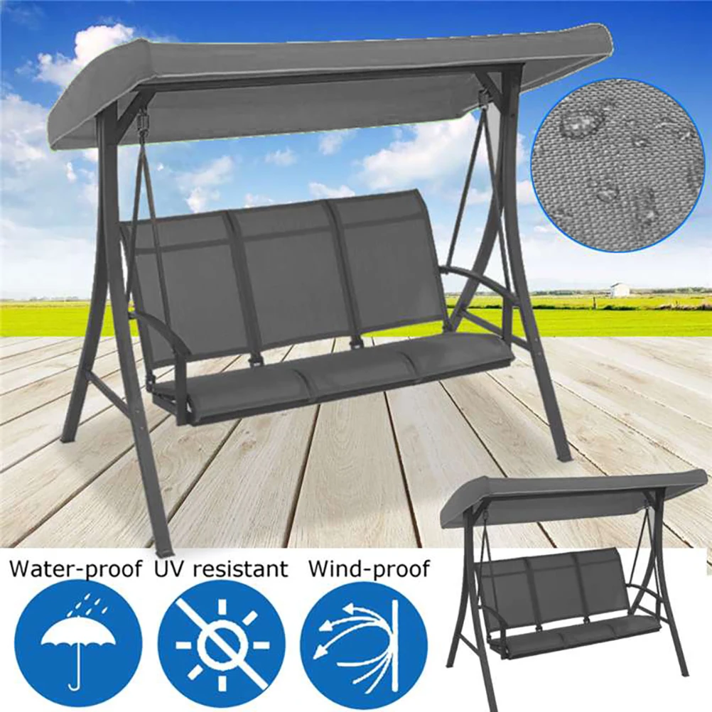 

Canopy Waterproofed Swing Chair Tent Sunshade Camping Swing Roof Replacement Garden Supplies Sun Shade