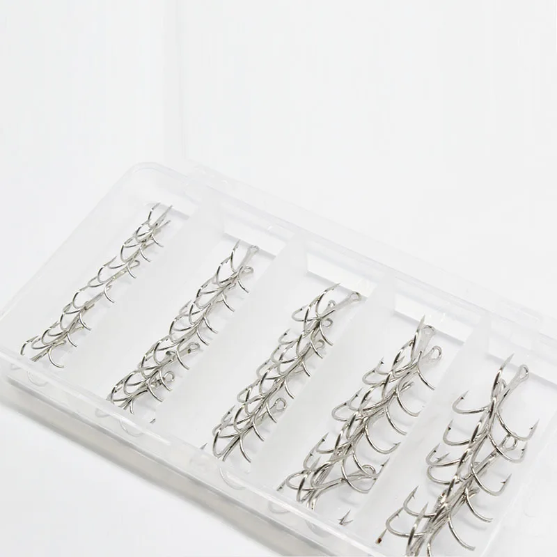 

Lure san mao gou Set 16 #-1/0 # Barb Treble Hook Lure Fishing Hook Lure Modified Hook Three-claw Hook