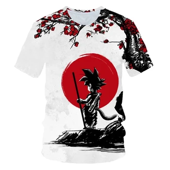 

Anime T shirt men Dragon Ball fashion casual O-neck short-sleeved hip-hop mens T shirt men streetwear T-shirt Homme 6XL