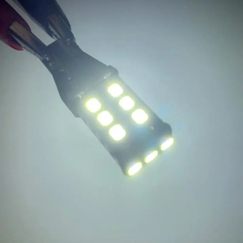 15SMD 2835 T15 W16W Светодиодный светильник накаливания лампы 5 Вт поворотник Задний стояночный задний фонарь индикаторная лампа красный белый желтый