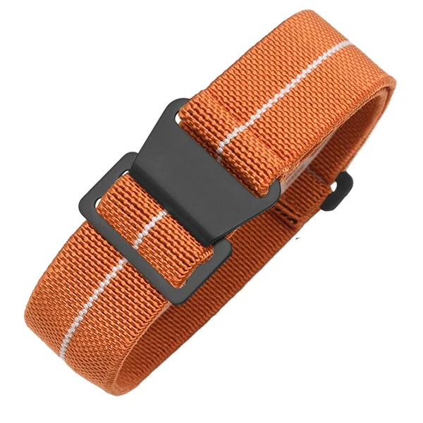 orange black Nato G10 спортивный мужской стиль универсальный ремешок для часов нейлон для Tudor Black Bay для IWC Hamilton 20 мм 21 мм 22 мм армейские модные инструменты - Цвет ремешка: orange black