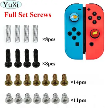 

YuXi Full Set Replacement Part Screws Screw and Spring For Nintendo Switch Joy-Con Joy Con