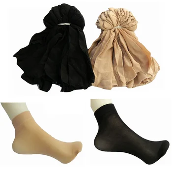 

Lot 10 Pairs Ladies Thin Elastic Velvet Transparent Short Stockings Ankle Socks WATLH0043