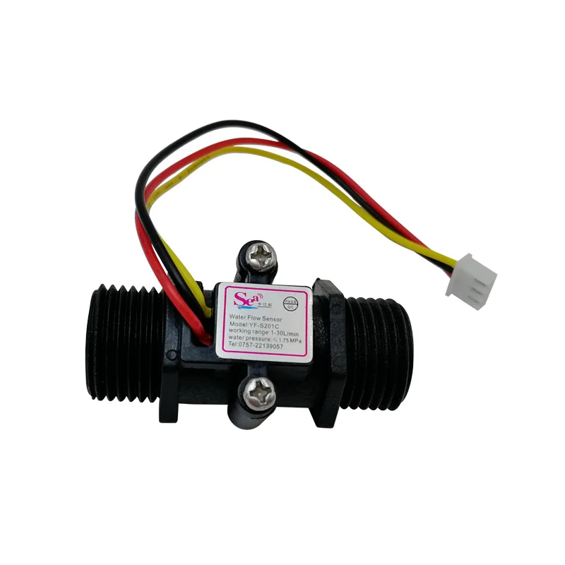Water Flow Sensor Dc 5v 12v Dn15 Transparent/black Water Sensor Water Flow Meter Measurement Hall Flow Sensor Indicator Counter G1/2