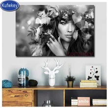 5D DIY собственный фото алмазная живопись полная квадратная круглая дрель Красивая Цветочная мозаика для девочек Алмазная Вышивка Изображение людей