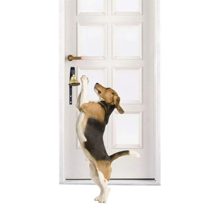 Dog Toy Doorbell Pet Hanging Gate Bell for Puppy Potty Training Interactive Toys Dog Educational Toys Pet Supplies
