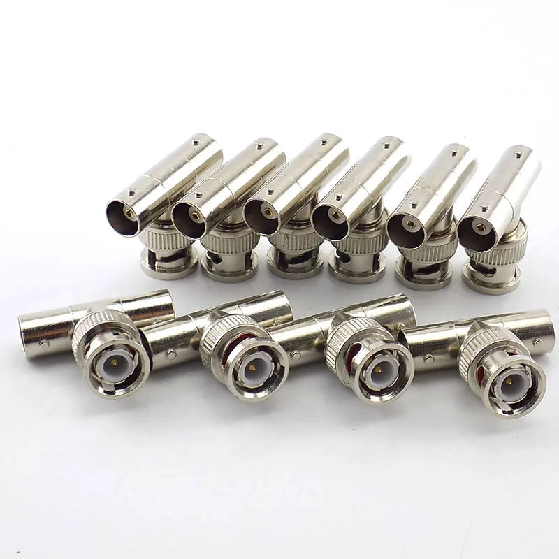 

2/10pcs 1 BNC Male Connector to 2 BNC Female Coupler POE Splitter Injector Power supply module POE Splitter Plug K09