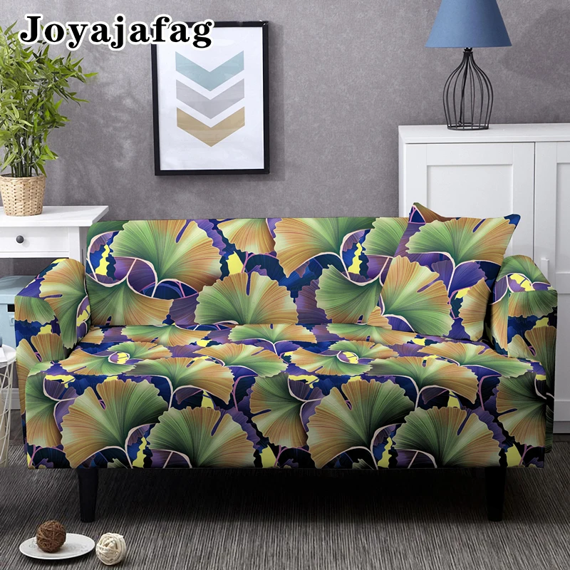 

1/2/3/4 Seater Tree Leaves Elastic Sofa Cover For Living Room Full-cover Stretch Corner Couch Covers Universal Slipcovers