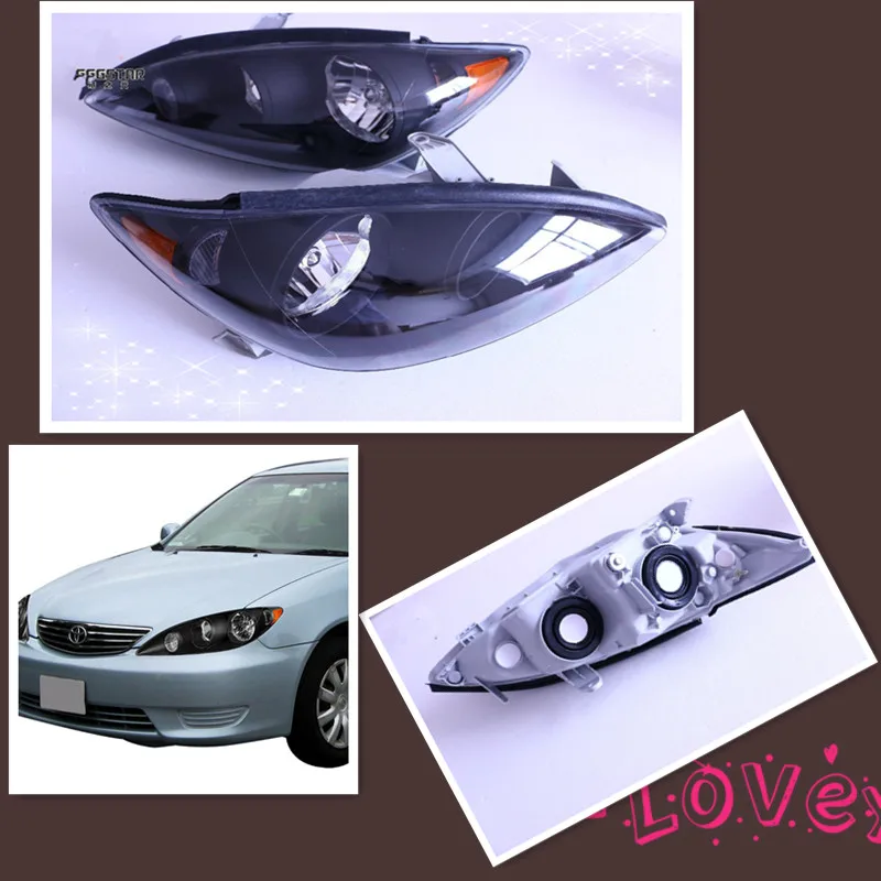 Sulinso для автоматической системы освещения для 2005 2006 Toyota Camry LE XLE 4Dr Седан черный корпус фары