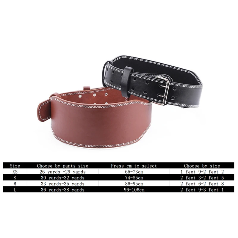 Leather Weightlifting Squat Belt Gym 