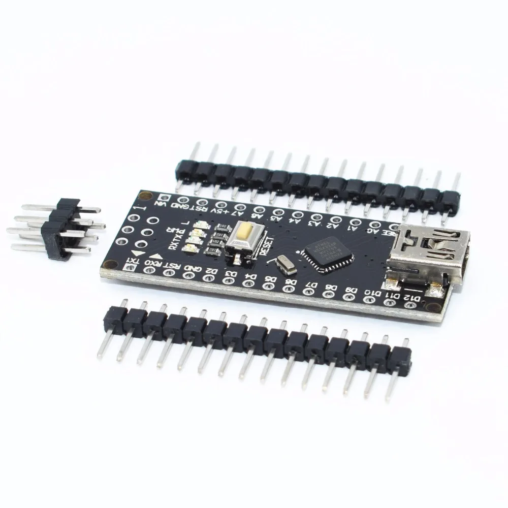 100 шт. мини-usb/MICRO USB Nano 3,0 ATMEGA328P/ATMEGA168P контроллер совместимый NANO CH340 USB драйвер без кабеля