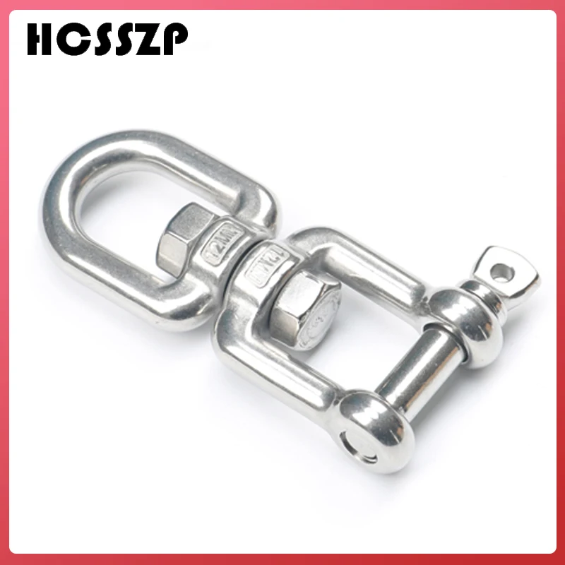 HCSSZP вращение быстрая застежка пряжка Скоба для наружная скалолазание Пешие прогулки 304 шарнирный поворотный карабин из нержавеющей стали