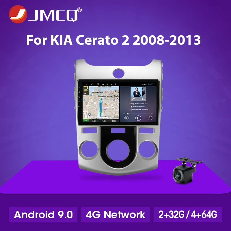 JMCQ 4G + 64G Android Радио сенсорный экран мультимедийный плеер Авто Стерео для Kia Cerato 2 TD