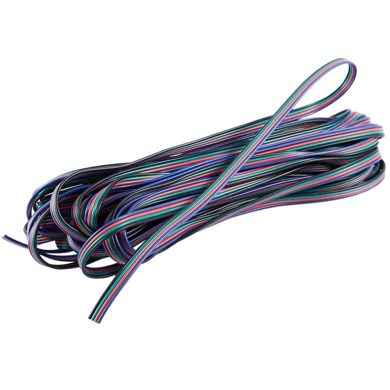 Промо-акция! 4 цвета 10 м RGB кабель-удлинитель для светодиодной ленты RGB 5050 3528 веревка