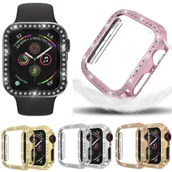 Жесткий Чехол для часов для Apple Watch Series 4 Diamond защитный чехол для Apple Watch Case 40 мм 44 мм бампер