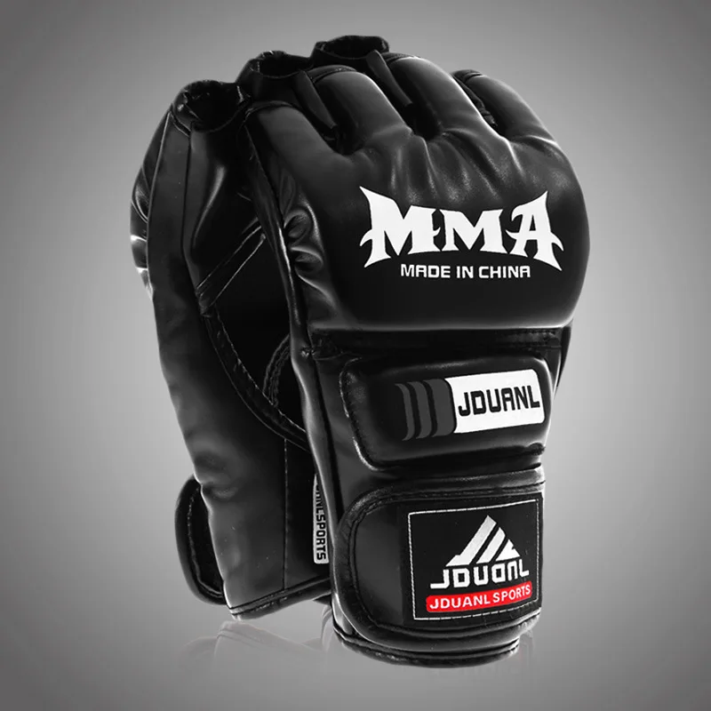 

JDUanL Hurricane Half Finger Boxing Gloves MMA Boxing Gloves UFC Boxing Gloves Training Fighting Sanda Half-finger Gloves