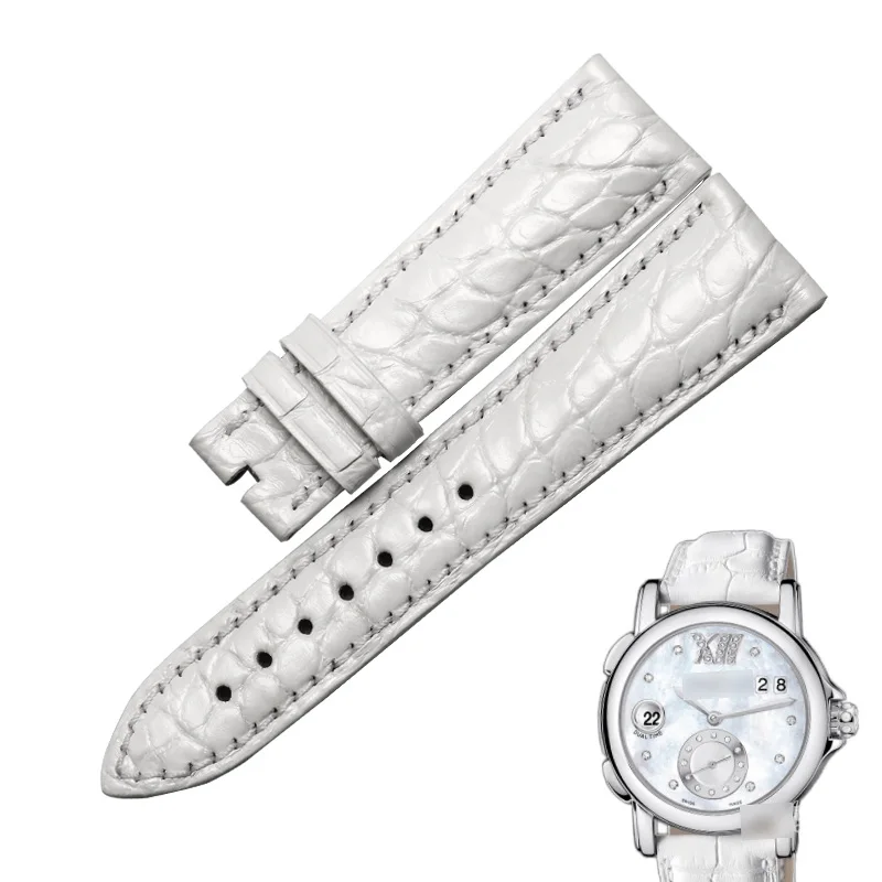 Wentula Ремешки для наручных часов для Ulysse Nardin243-22 кожи аллигатора/крокодиловой кожи ремешок для часов