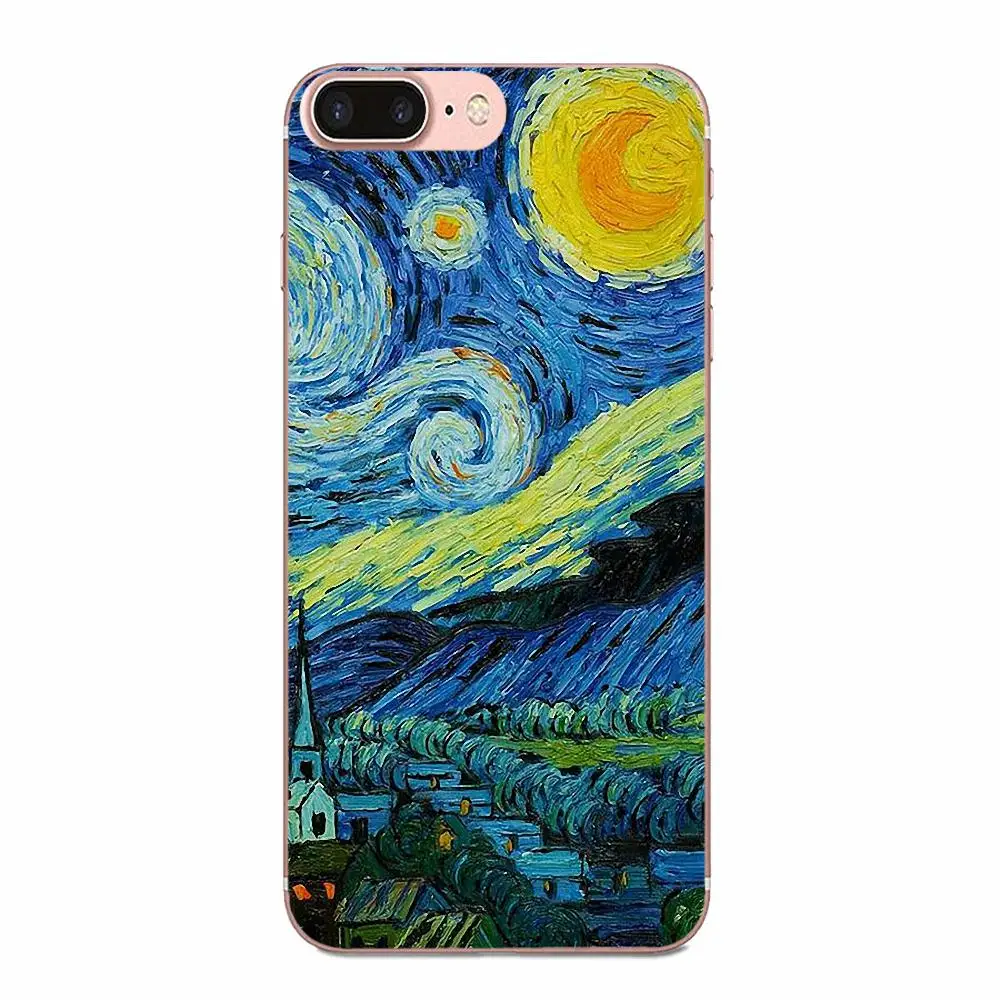 Мягкий черный чехол из ТПУ для телефона Van Gogh для Xiaomi Redmi Mi 4 7A 9T K20 CC9 CC9e Note 7 9 Y3 SE Pro Prime Go Play