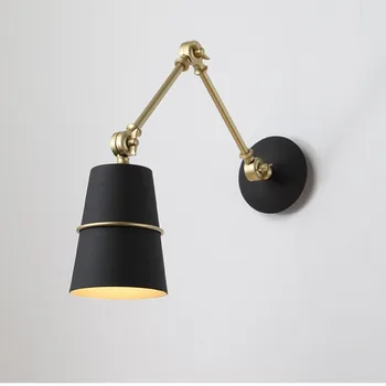 

Nordic Iron Swing Long Arm Wall Light Living Room Beside Lamp Modern LED Wall Lights Sconce Arandela Apliques Pared WF1022