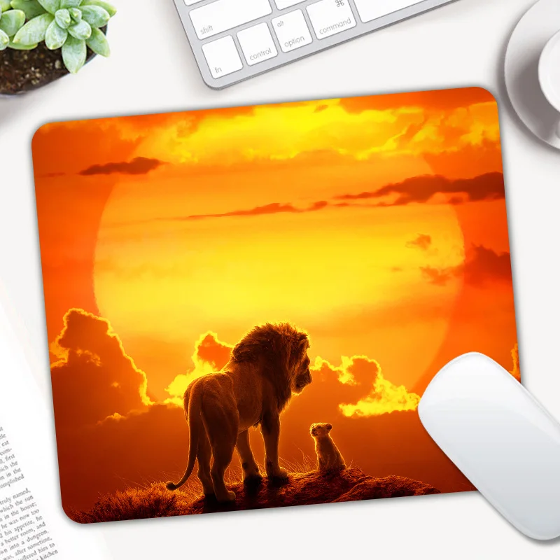 Игровой коврик для мыши Lion King, коврик для мыши, коврик для мыши из натурального каучука, коврик для клавиатуры, Настольный коврик для мыши