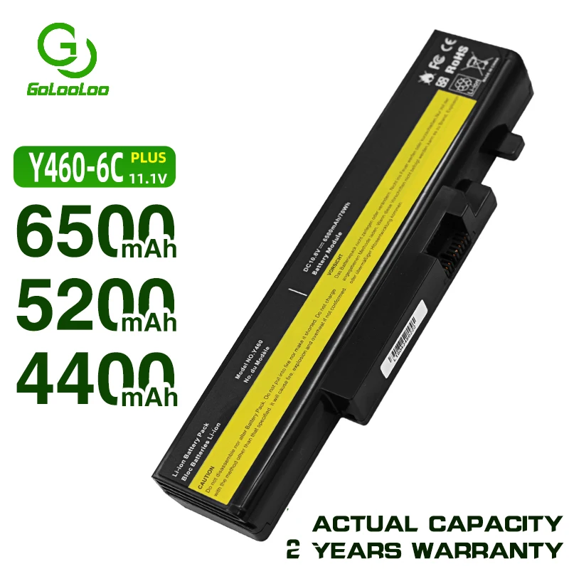 Golooloo 4400 мАч ноутбук аккумулятор для Lenovo IdeaPad Y450A Y460C Y460N Y460P Y560P Y560PT 57Y6440 L09N6D16|laptop battery