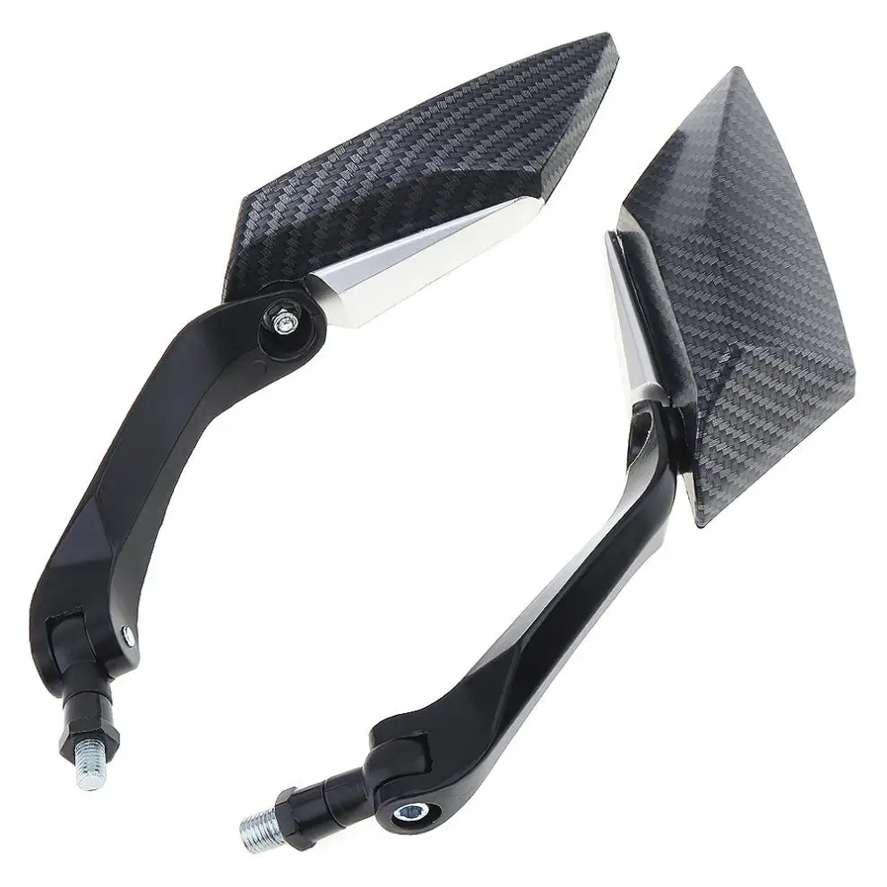 2pcs 10mm Modified Plated Universal Motorcycle Rearview Mirror Round Iron Motorbike Rear view Mirror