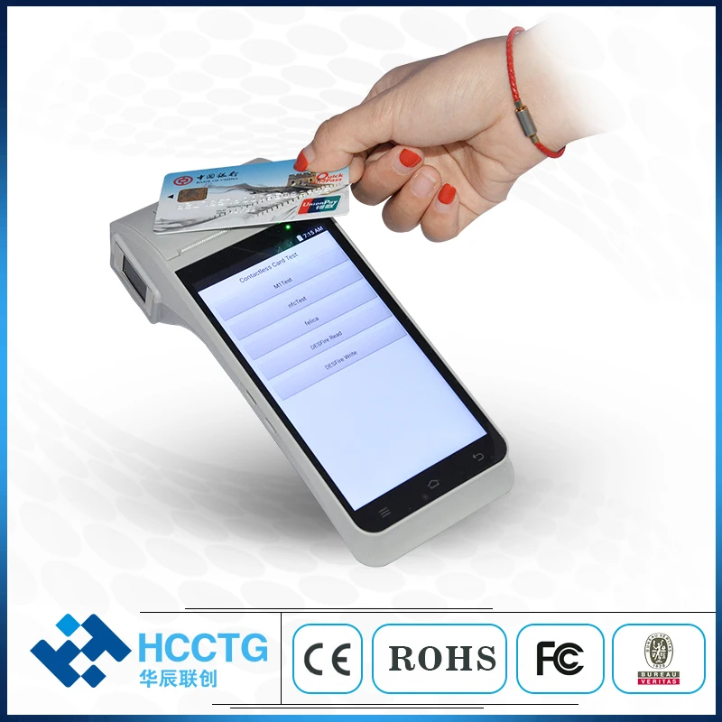 RAM2GB+ ROM16GB wifi 4G принтер Android портативный pos-терминал bluetooth wifi Мобильный pos системы сенсорный экран машина с принтером