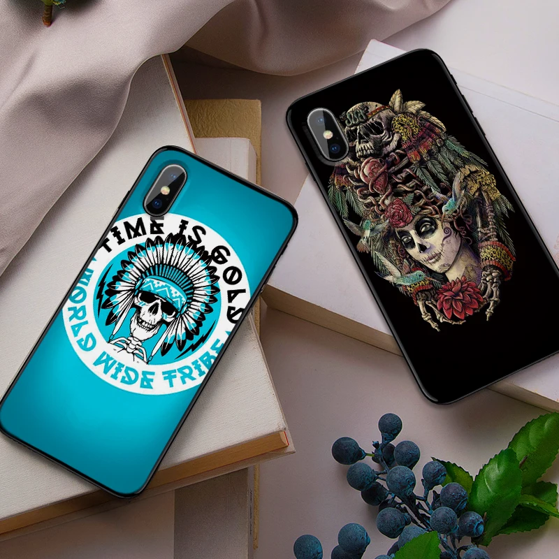 Череп для xiaomi 8 SE A2 LITE 6X mi X 2S 3 F1 9 CC9E CC9 9T A3 Pro мягкая Задняя накладка чехла из